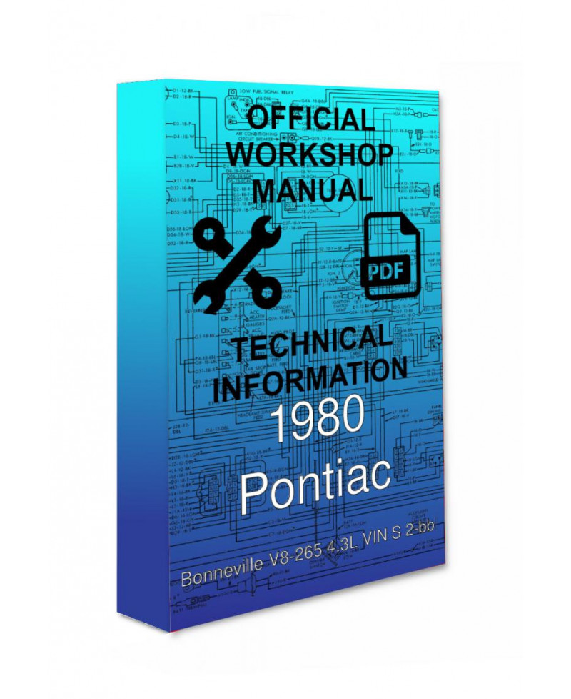 1980 Pontiac Bonneville V8-265 4.3L VIN S 2-bbl