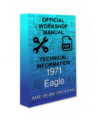 Eagle, AMX, Cars, Manual, Workshop, Instruction, Repair