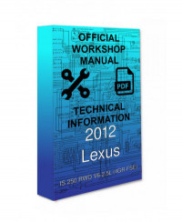 Lexus, IS 250 RWD, Cars, Manual, Workshop, Instruction, Repair