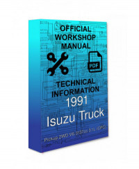 Isuzu Truck, Pickup 2WD, Cars, Manual, Workshop, Instruction, Repair